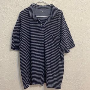 Men's double XL, collared T-shirt, 100% cotton